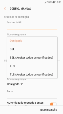 Prima Desligado para desativar a função.