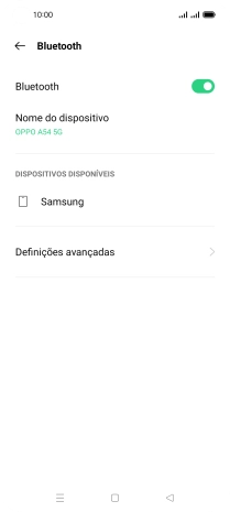 Prima o dispositivo Bluetooth pretendido e siga as indicações no ecrã para emparelhar o dispositivo pretendido com o telefone.