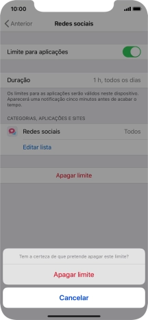 Prima Apagar limite.