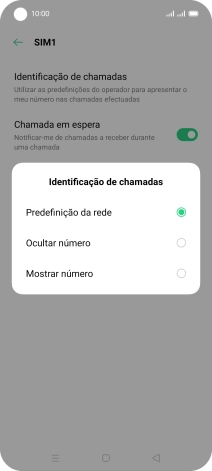 Prima Mostrar número para ativar a visualização do seu número.