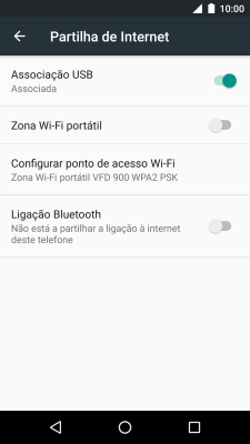 Prima a tecla de início para terminar e voltar ao ecrã inicial.