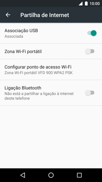 Prima a tecla de início para terminar e voltar ao ecrã inicial.