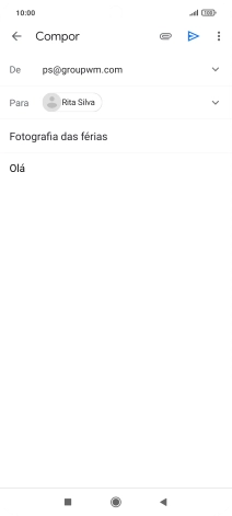 Prima o ícone de anexo.