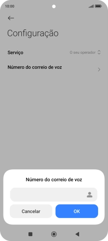 Introduza 123 e prima OK.
