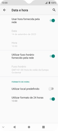 Prima a tecla de início para terminar e voltar ao ecrã inicial.