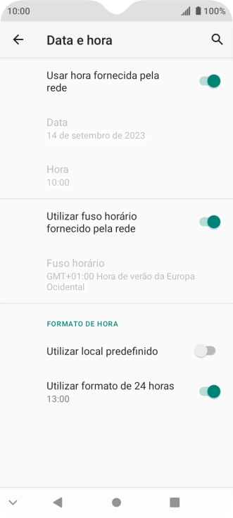 Prima a tecla de início para terminar e voltar ao ecrã inicial.