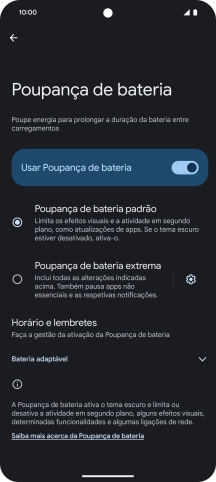 Para voltar ao ecrã inicial, deslize o dedo de baixo para cima a partir da base do ecrã.