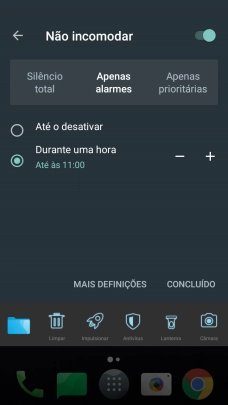 Se ativar a função, prima CONCLUÍDO.