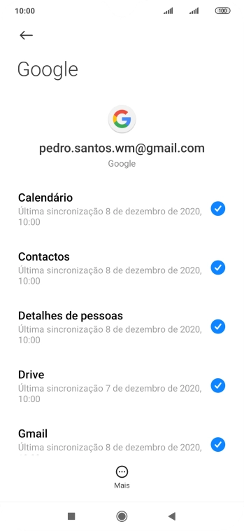 Prima a tecla de início para terminar e voltar ao ecrã inicial.