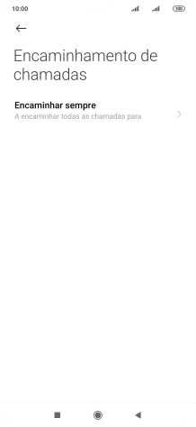 Prima o tipo de desvio pretendido.