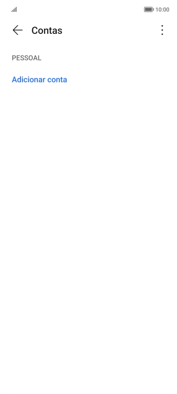 Prima Adicionar conta.