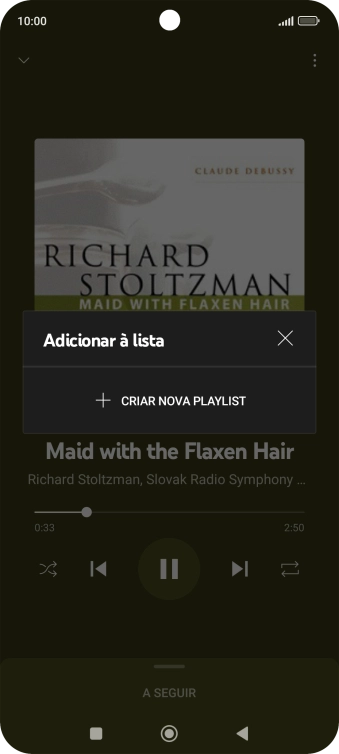 Prima CRIAR NOVA PLAYLIST.