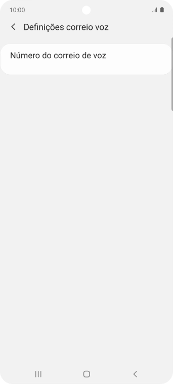 Prima Número do correio de voz.