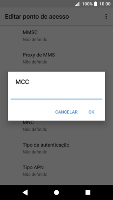 Introduza 268 e prima OK.