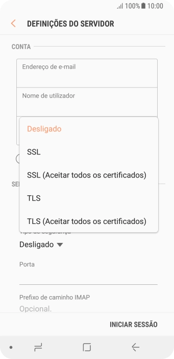 Prima SSL para ativar a função.