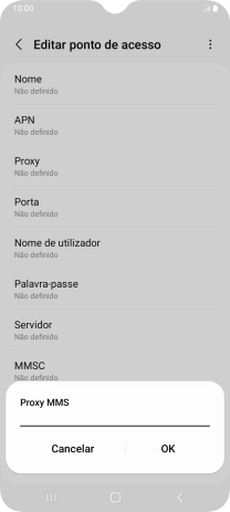 Introduza iproxy.vodafone.pt e prima OK.