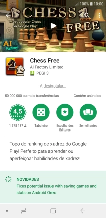 Prima a tecla de início para terminar e voltar ao ecrã inicial.