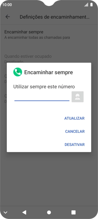 Prima DESATIVAR.