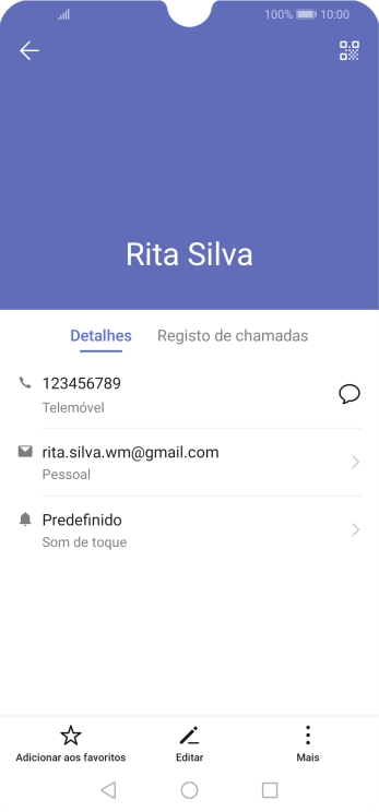 Prima o número pretendido.