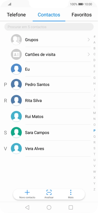 Prima Novo contacto.