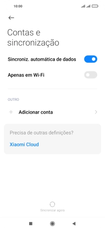 Prima Adicionar conta.