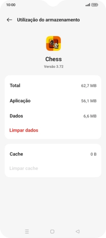Prima a tecla de início para terminar e voltar ao ecrã inicial.