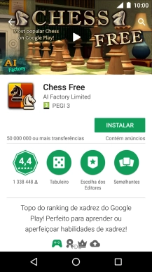 Prima a tecla de início para terminar e voltar ao ecrã inicial.