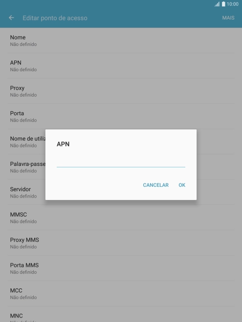 Introduza net2.vodafone.pt e prima OK.
