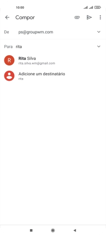 Prima o contacto pretendido.