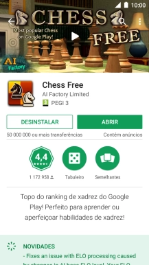 Prima a tecla de início para terminar e voltar ao ecrã inicial.