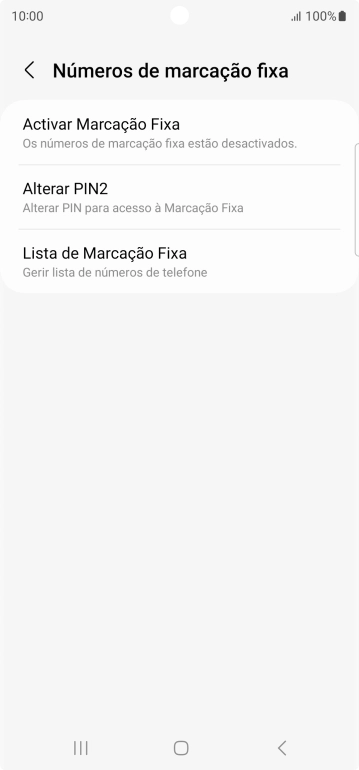 Prima Activar Marcação Fixa.