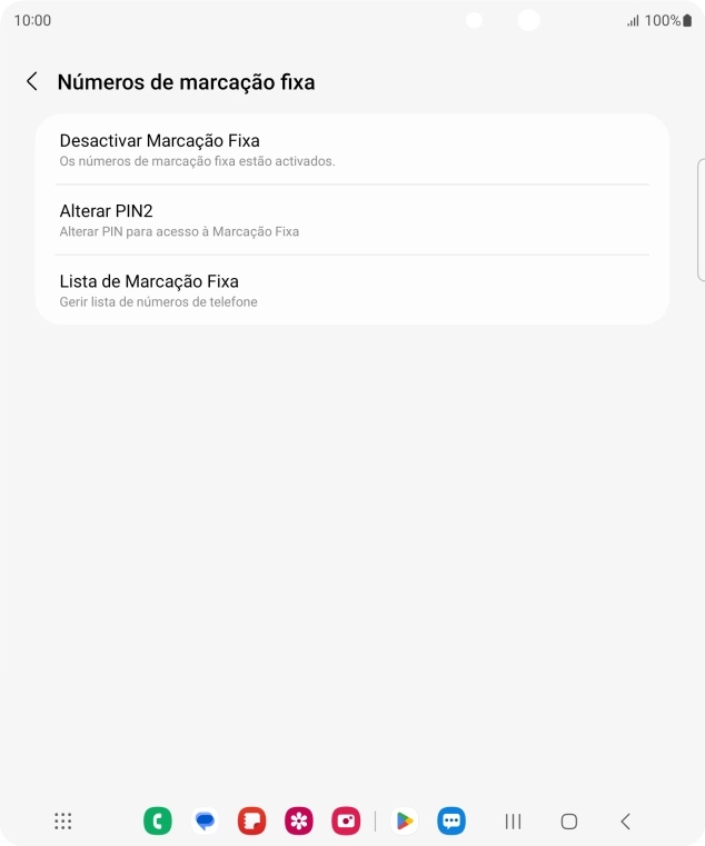 Prima Desactivar Marcação Fixa.