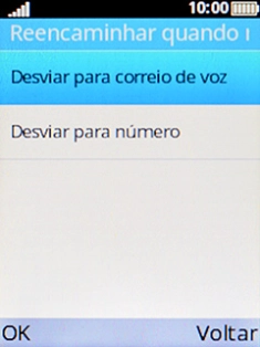 Escolha Desviar para correio de voz.
