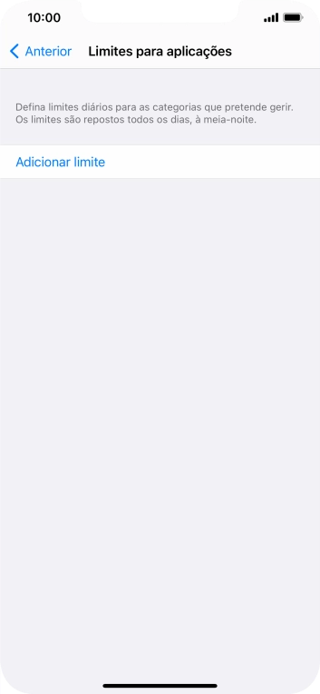 Prima Adicionar limite.