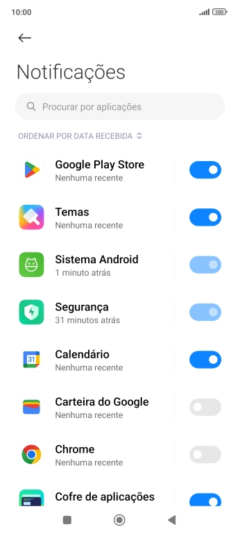 Prima a app pretendida.
