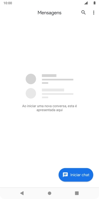 Prima Iniciar chat.