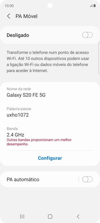 Prima Configurar.