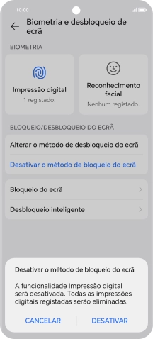 Prima DESATIVAR.