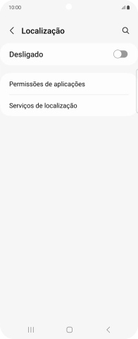 Prima o indicador para ativar ou desativar a função.