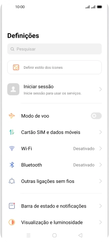 Prima Cartão SIM e dados móveis.