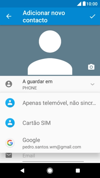 Prima Apenas telemóvel, não sincr....