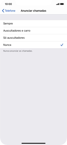 Prima Sempre para ativar a função sempre que o perfil silencioso está desativado.