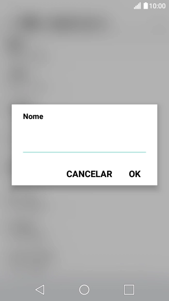 Introduza Vodafone Internet e prima OK.