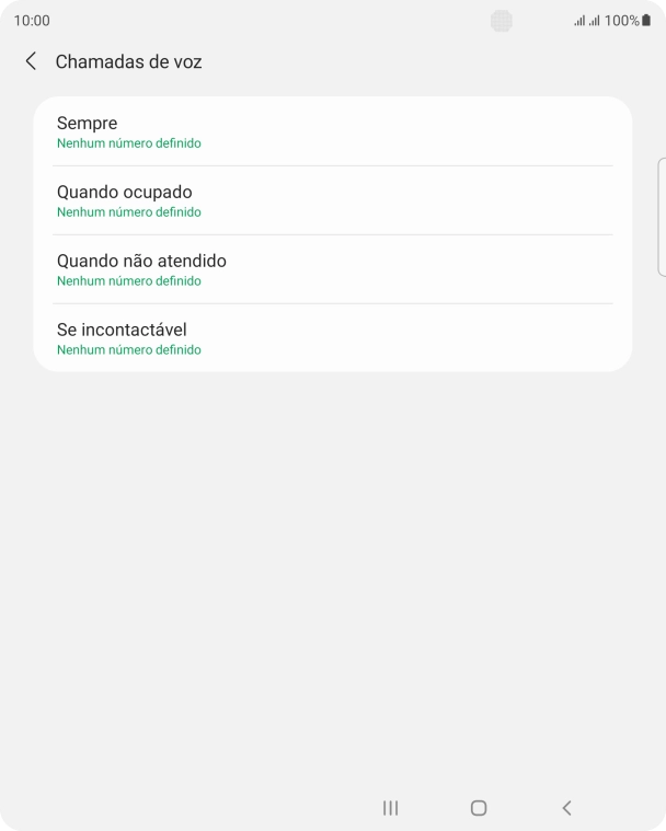 Prima o tipo de desvio pretendido.