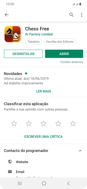 Prima DESINSTALAR.