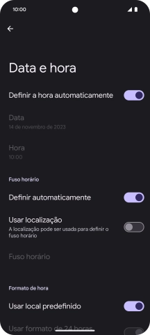Para voltar ao ecrã inicial, deslize o dedo de baixo para cima a partir da base do ecrã.