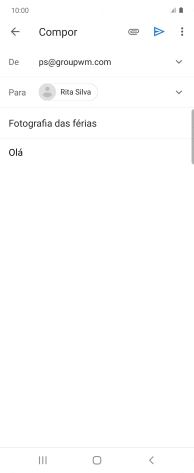 Prima o ícone de anexo.