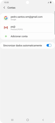 Prima a tecla de início para terminar e voltar ao ecrã inicial.