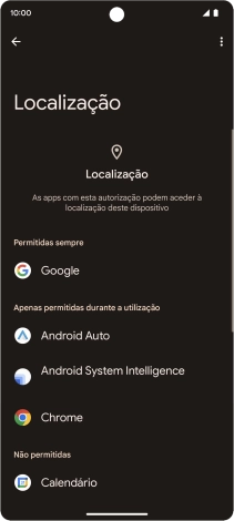 Prima a app pretendida.