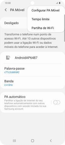Prima Configurar PA Móvel.